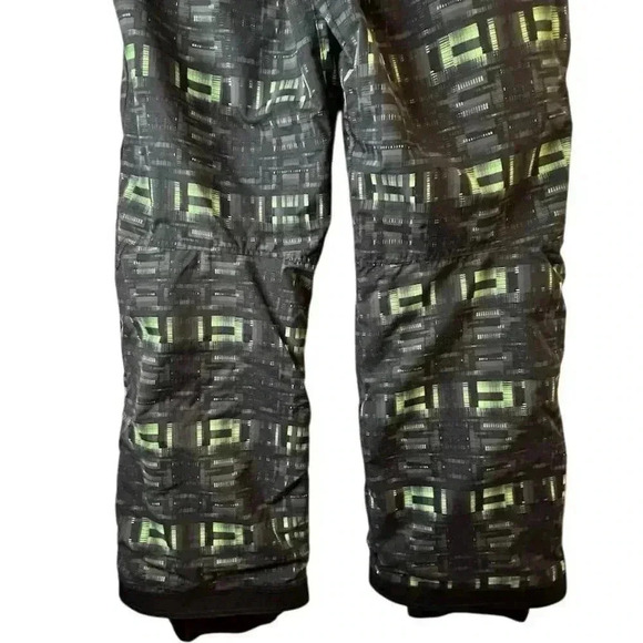 Columbia Men's Geometric Snow Pants Multicolor Size S Winter Ski Black Green - Picture 2 of 15